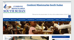 Desktop Screenshot of combonisouthsudan.org