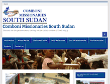 Tablet Screenshot of combonisouthsudan.org